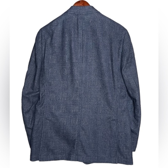 Men’s Charcoal Plaid Bullock & Jones Sport Coat - Size 40R - Picture 3 of 16